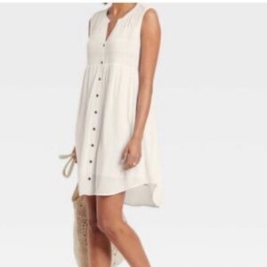 White gauze sundress NWT